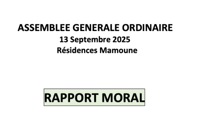 Assemblée Générale Ordinaire du SYMEPS 